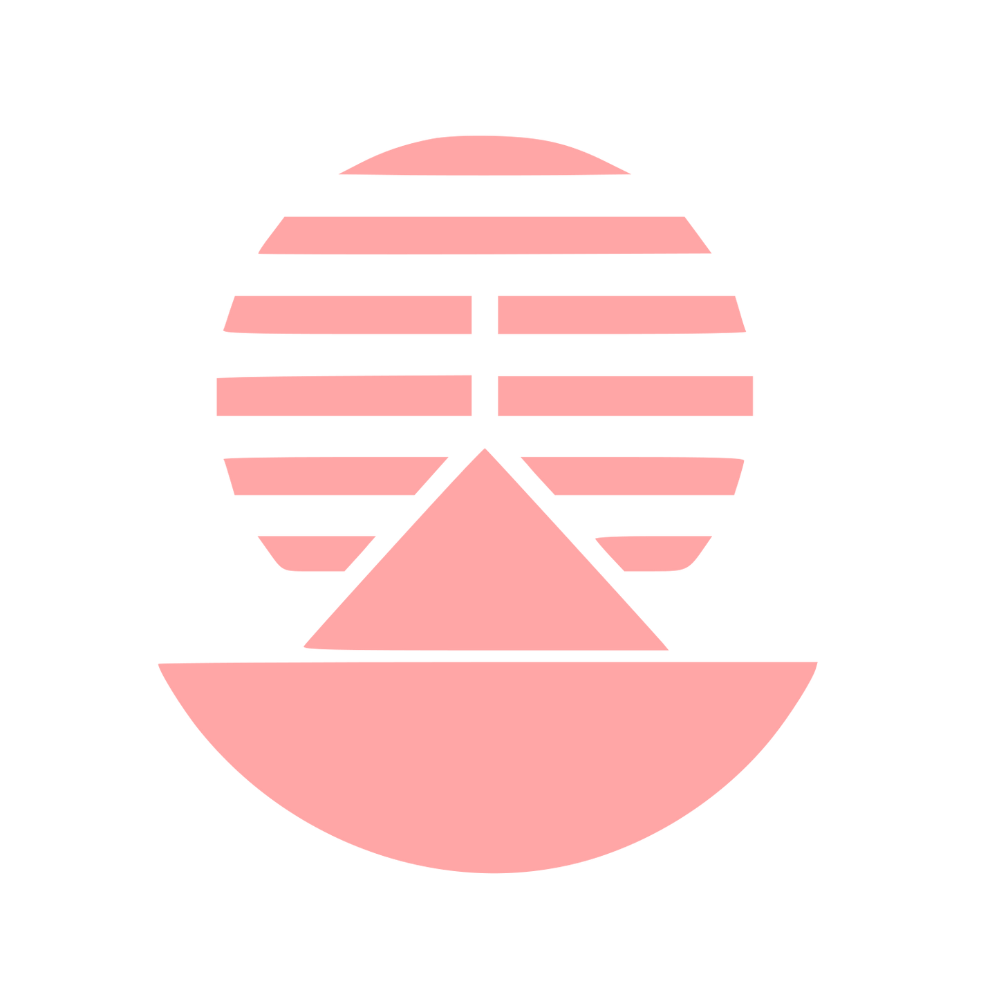 Bauhaus Incense Mountain Logo #ffa6a6