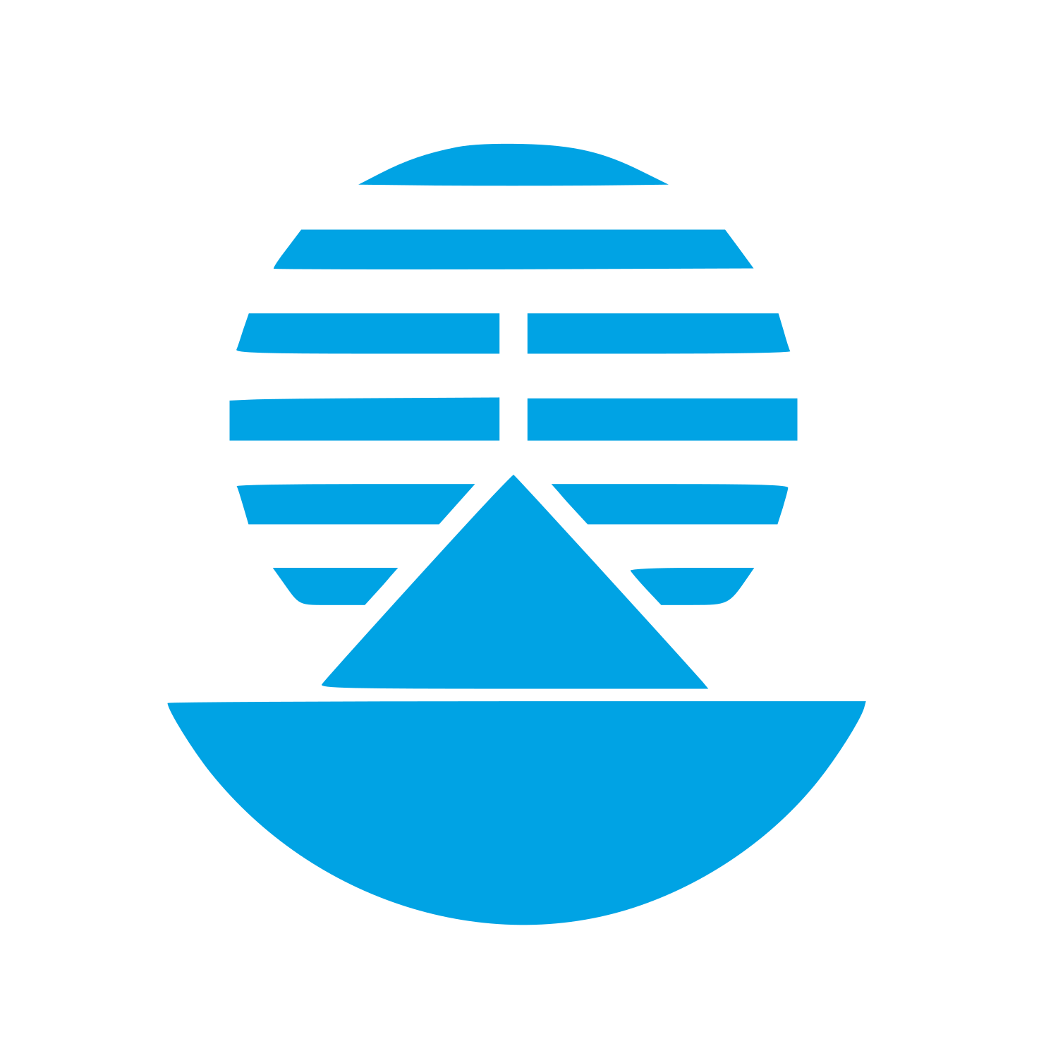 Bauhaus Incense Mountain Logo #00a3e4