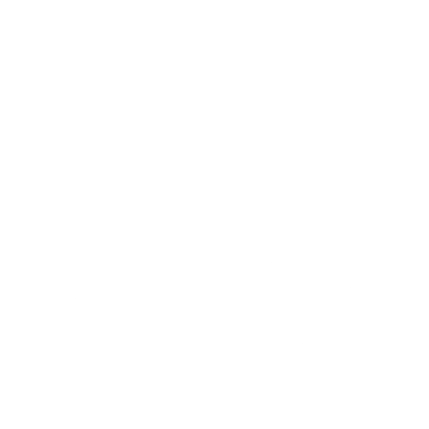 Bauhaus Incense Mountain Logo #ffffff