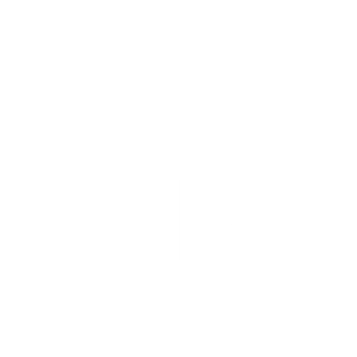 Pixel Light Bulb Logo #ffffff