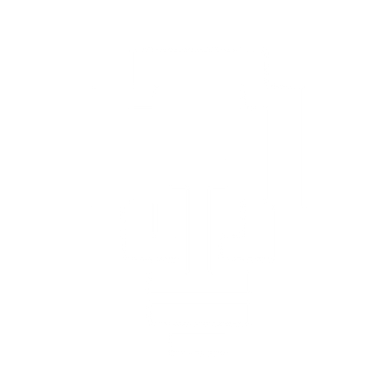 Pixel Light Bulb Logo #ffffff