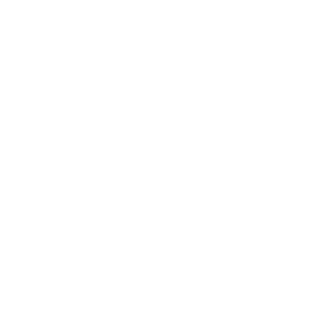 Brutalist Light Bulb Logo #ffffff
