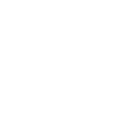 Brutalist Light Bulb Logo #ffffff