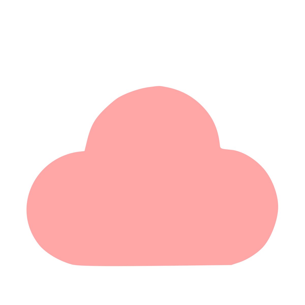 Cloud Shape Logo #ffa6a6