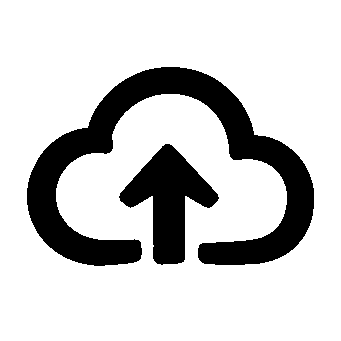 Cloud Upload Arrow Logo