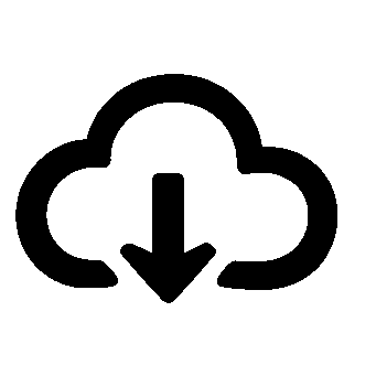Cloud Download Arrow Logo