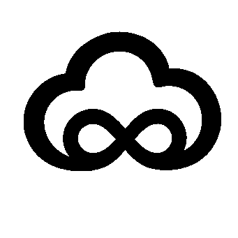 Cloud Infinity Symbol Logo