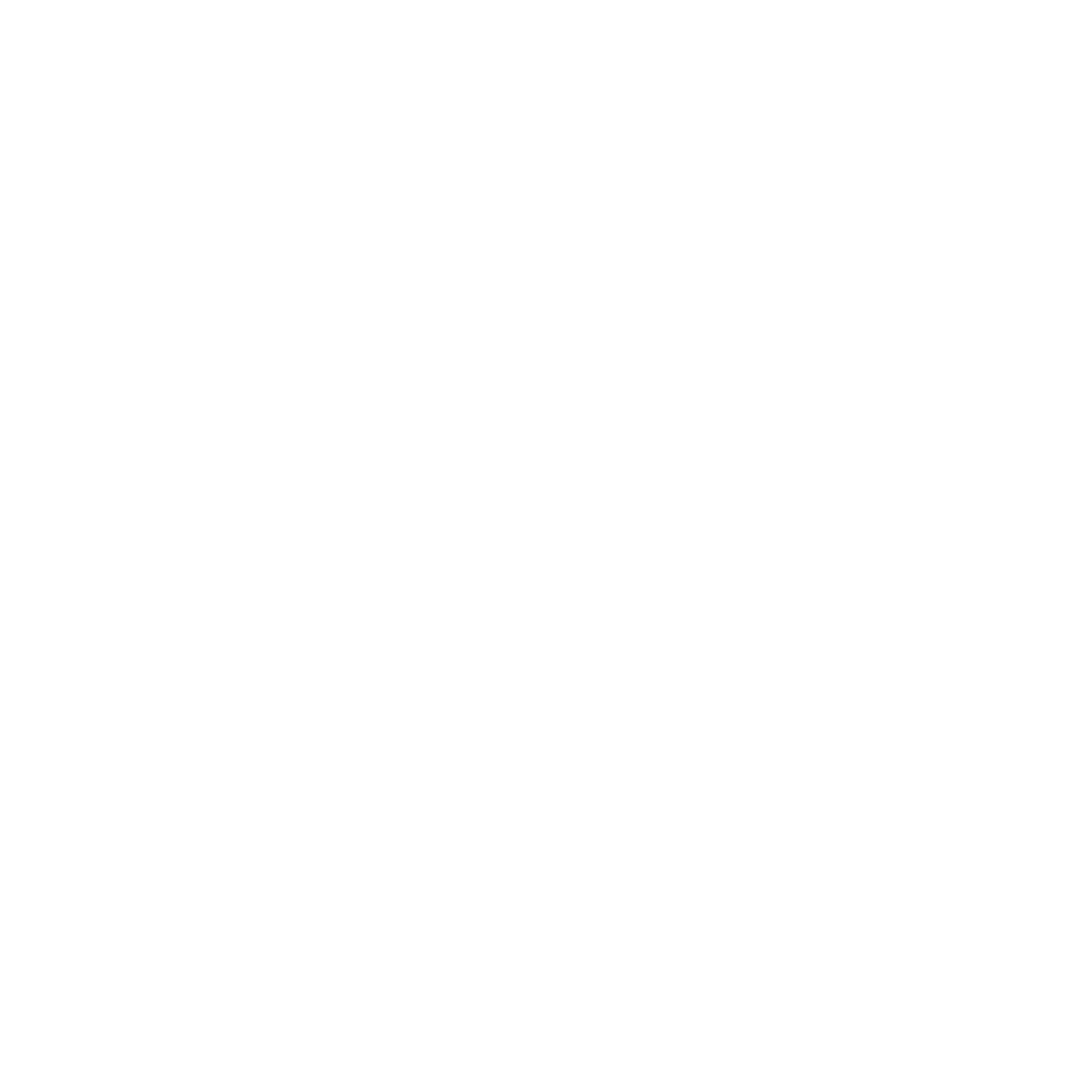 Cloud Infinity Symbol Logo #ffffff