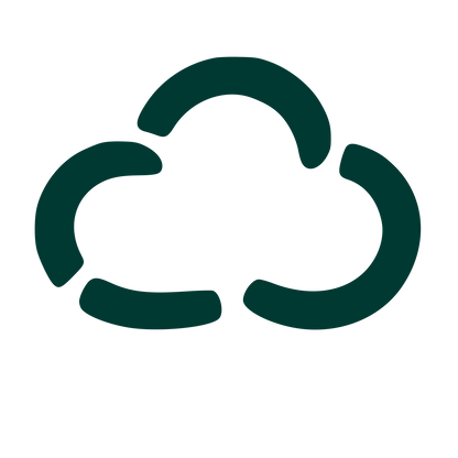 Hand-Drawn Cloud Logo #003932