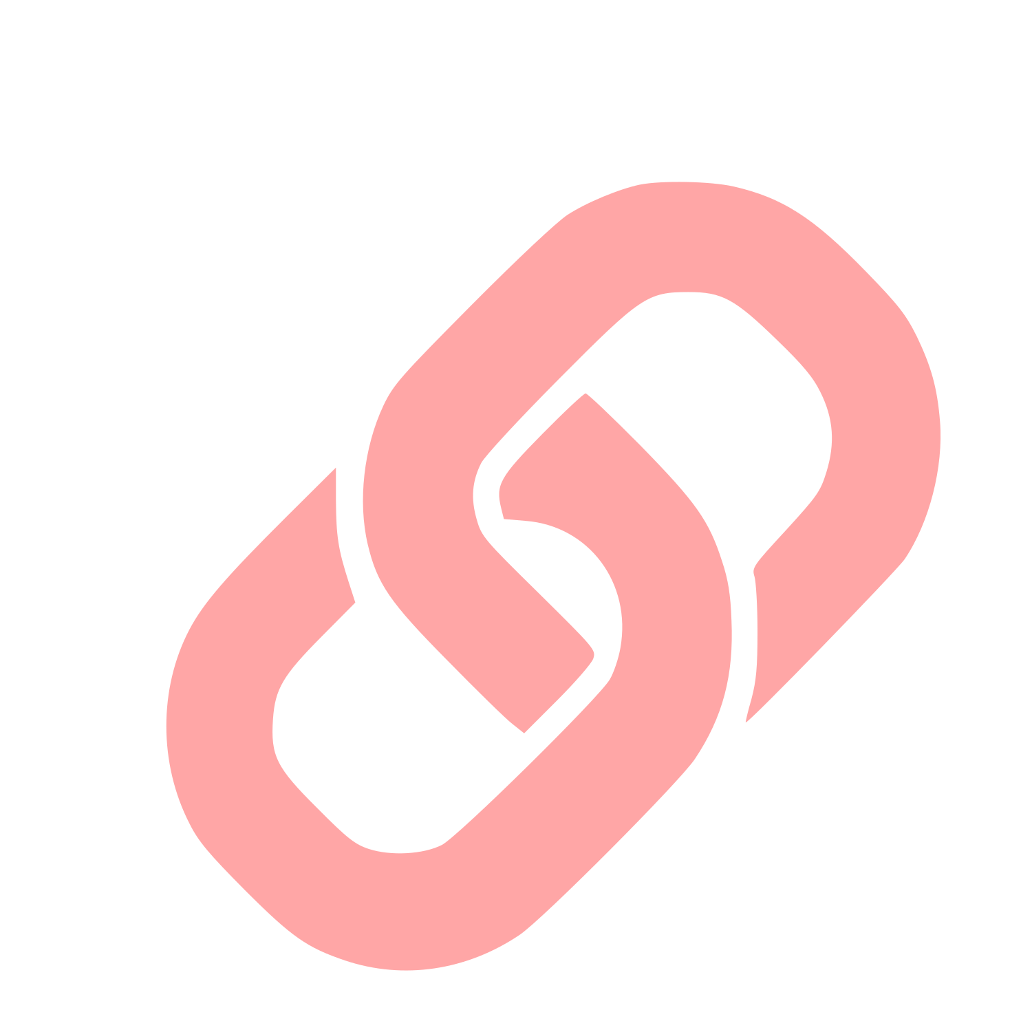 Chain Link Logo #ffa6a6
