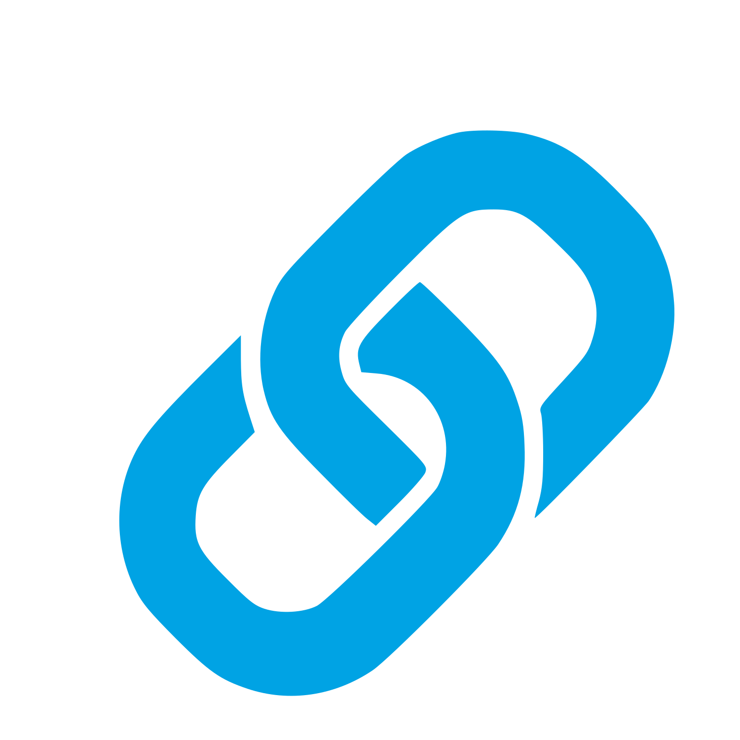 Chain Link Logo #00a3e4