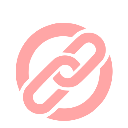 Chain Link Circle Logo #ffa6a6