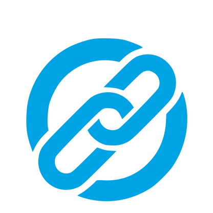Chain Link Circle Logo #00a3e4