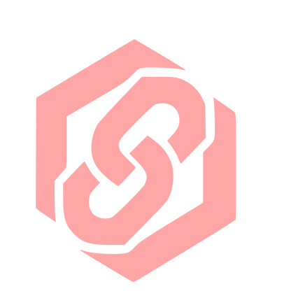Chain Link Hexagon Logo #ffa6a6