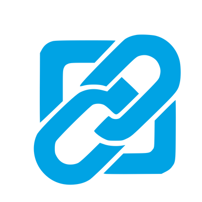 Chain Link Square Logo #00a3e4