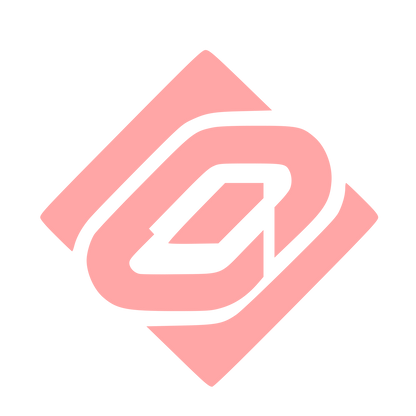 Chain Link Diamond Logo #ffa6a6