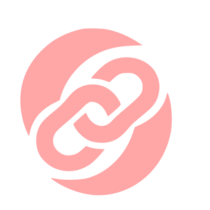 Chain Link Circle Logo #ffa6a6