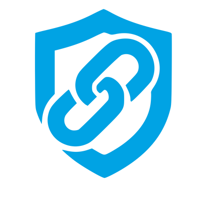Chain Link Shield Logo #00a3e4
