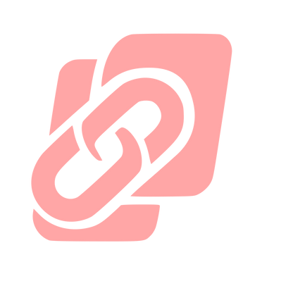 Layered Chain Link Logo #ffa6a6