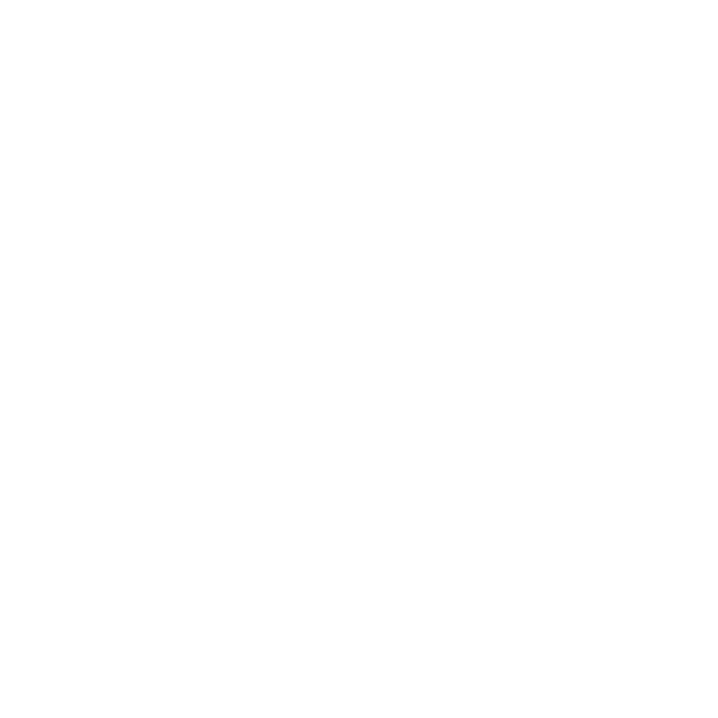 Layered Chain Link Logo #ffffff