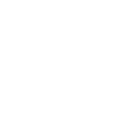Layered Chain Link Logo #ffffff