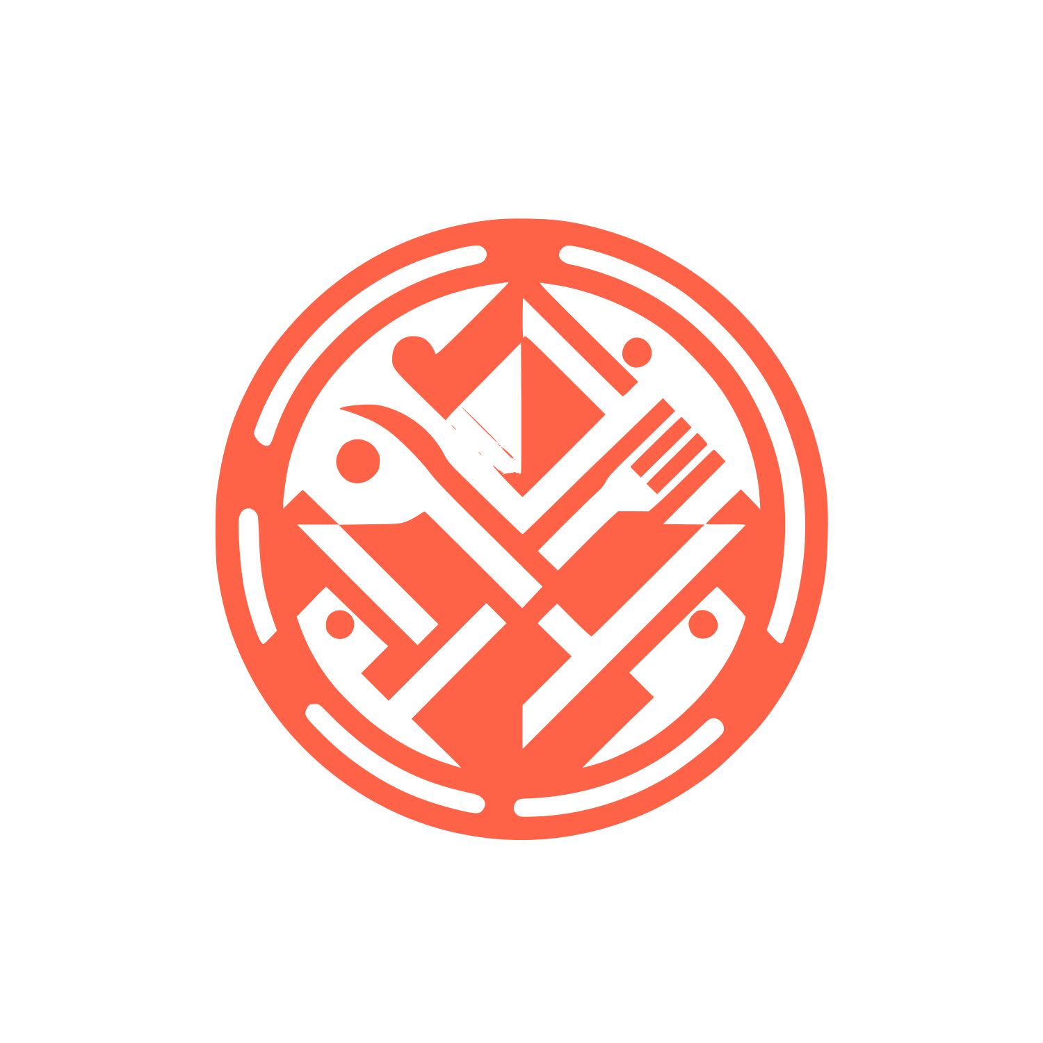 Circular Logo #FF6347