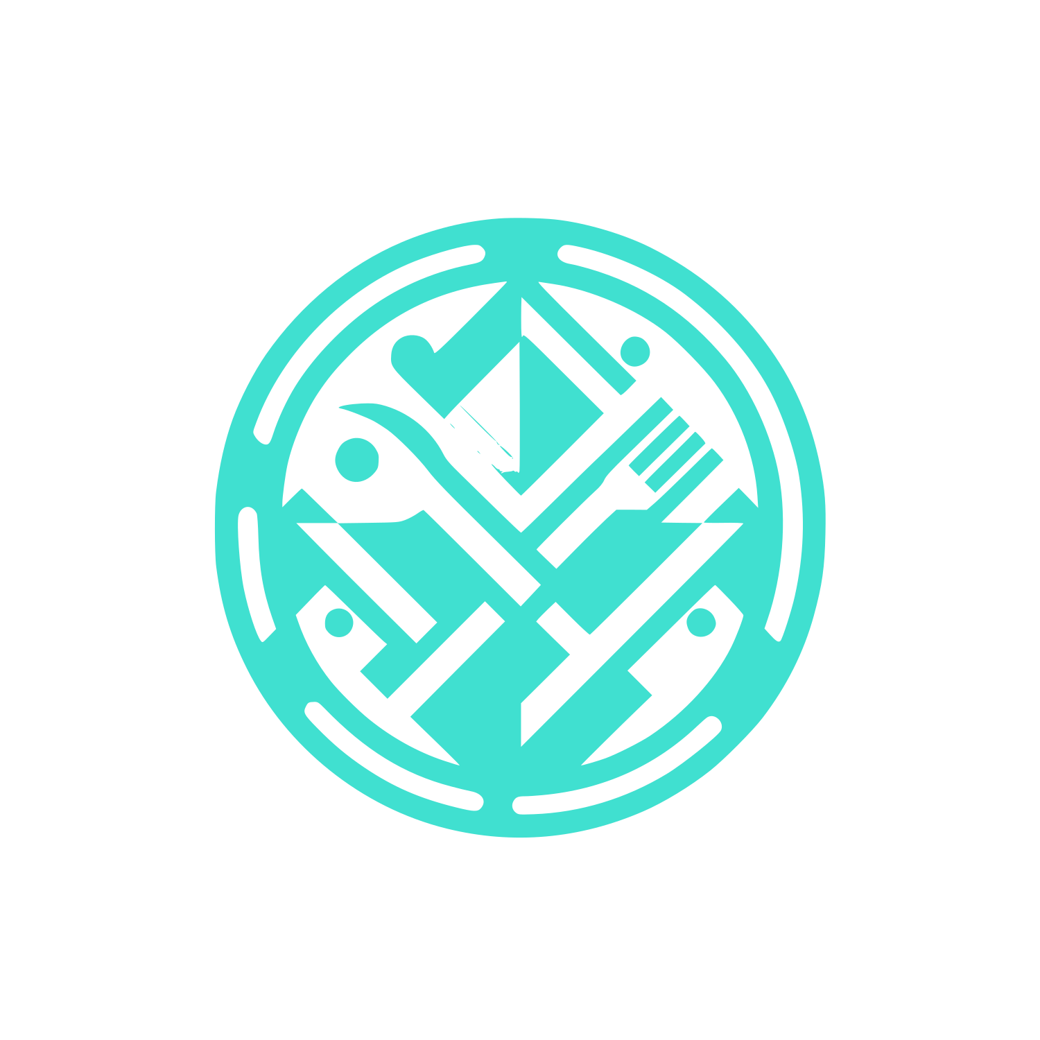 Circular Logo #40E0D0