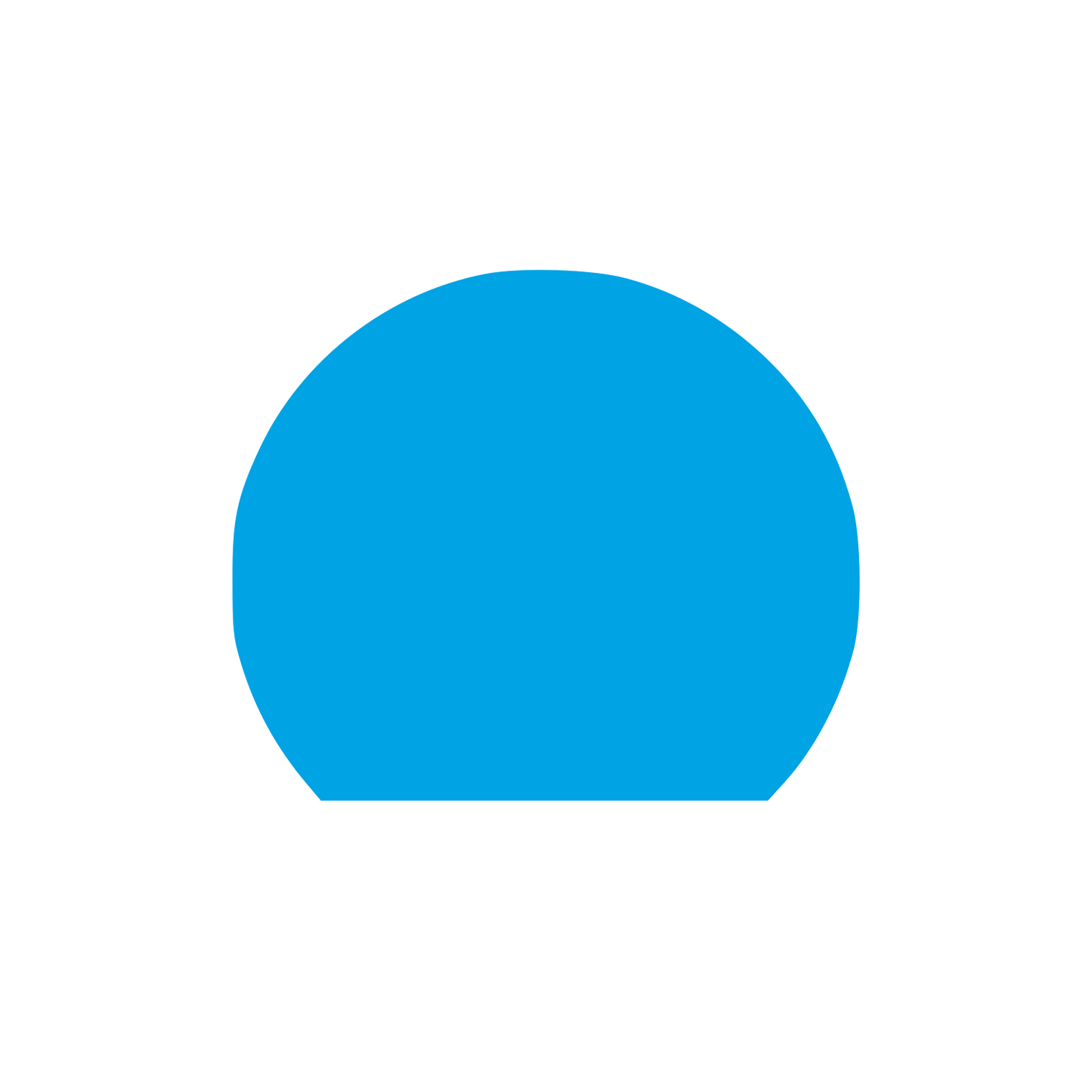 Dome Shape Logo #00a3e4