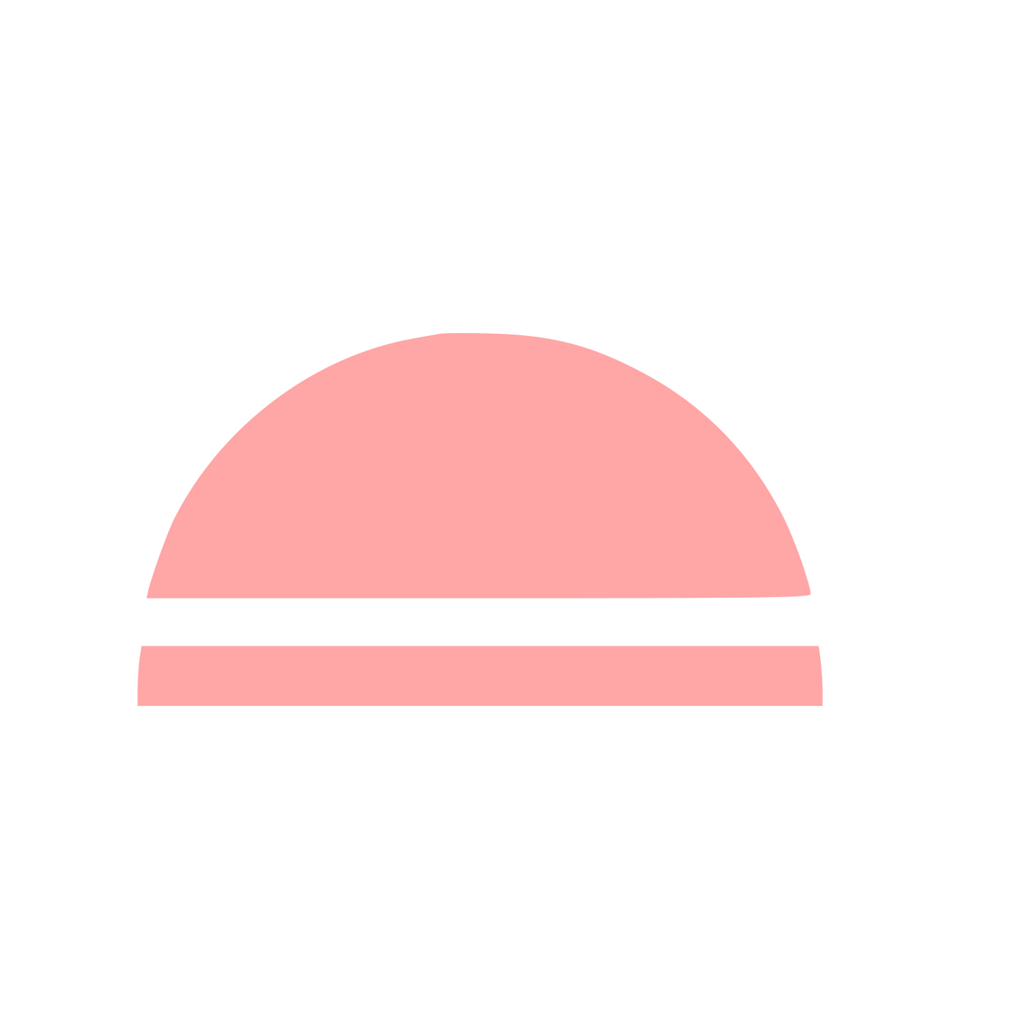 Dome Horizon Line Logo #ffa6a6