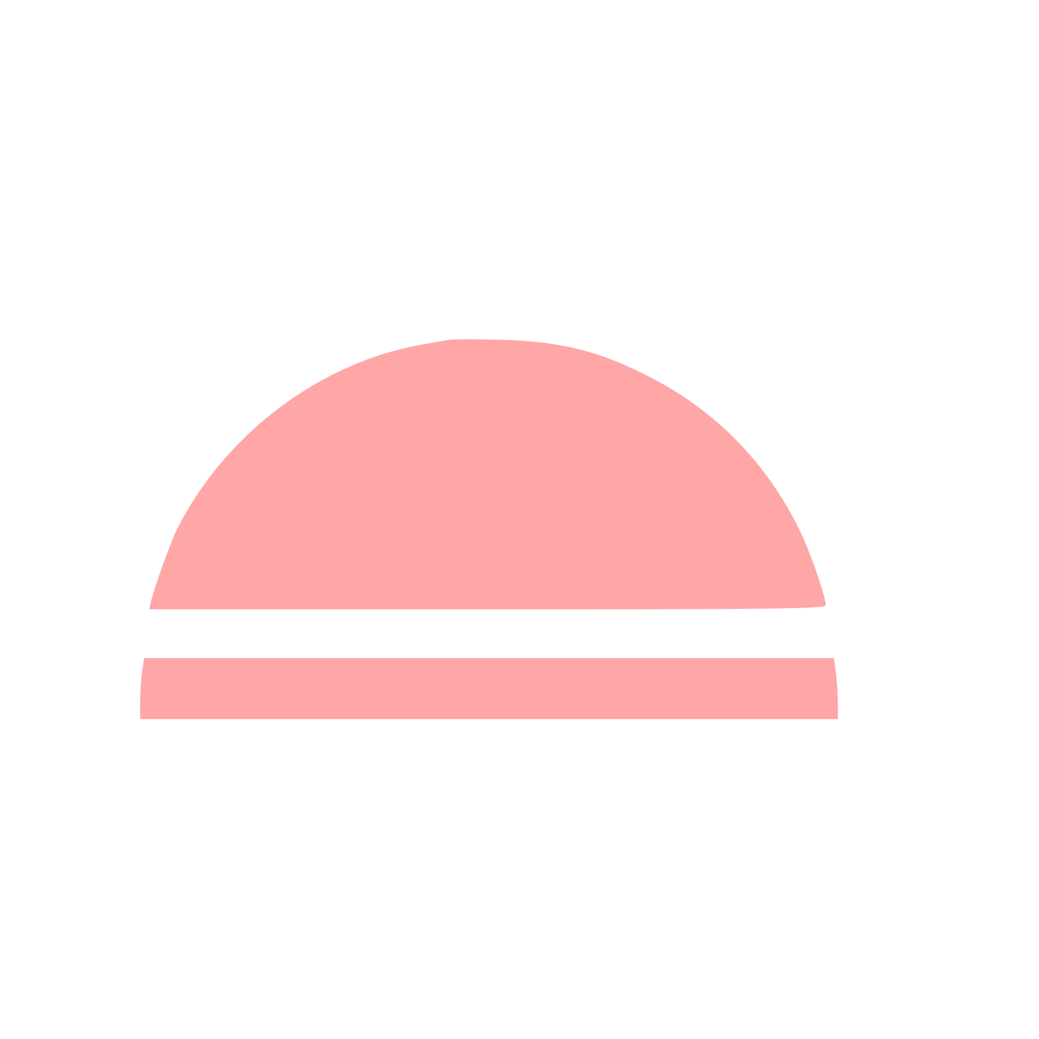 Dome Horizon Line Logo #ffa6a6