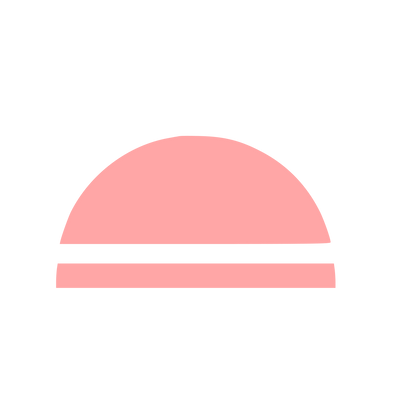 Dome Horizon Line Logo #ffa6a6