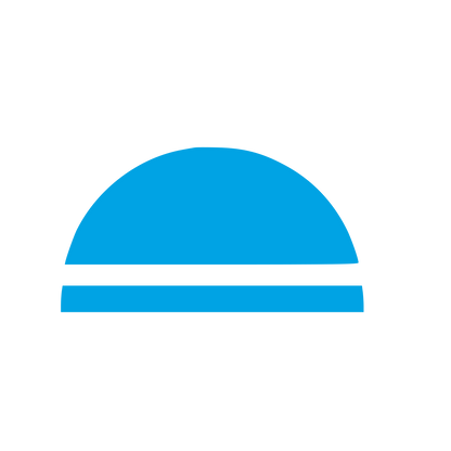 Dome Horizon Line Logo #00a3e4