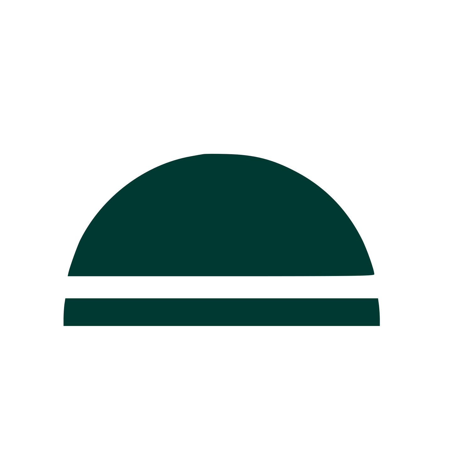 Dome Horizon Line Logo #003932