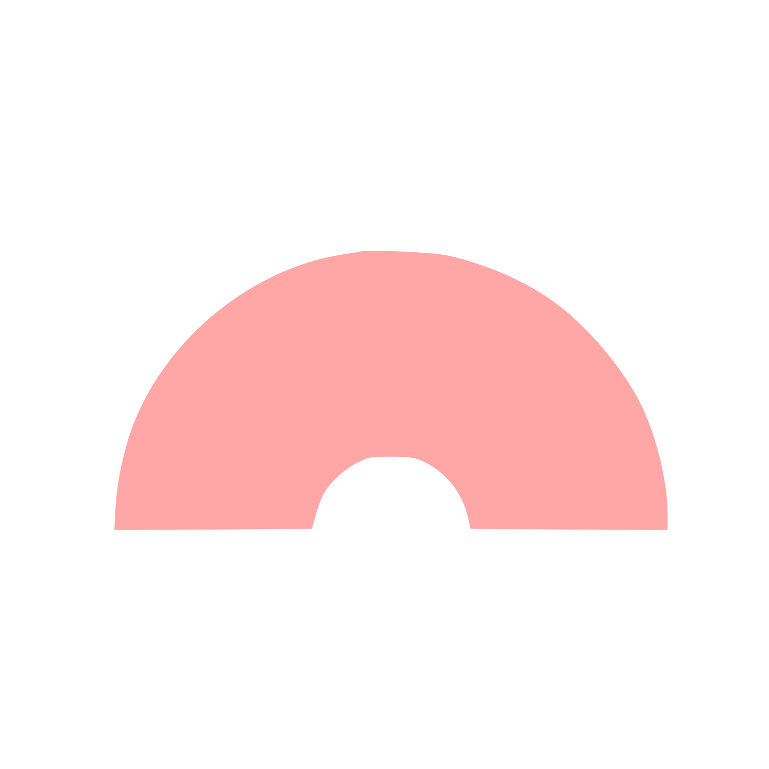 Arch Cutout Dome Logo #ffa6a6