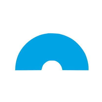 Arch Cutout Dome Logo #00a3e4