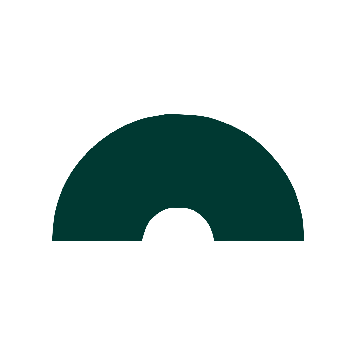 Arch Cutout Dome Logo #003932