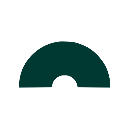 Arch Cutout Dome Logo #003932