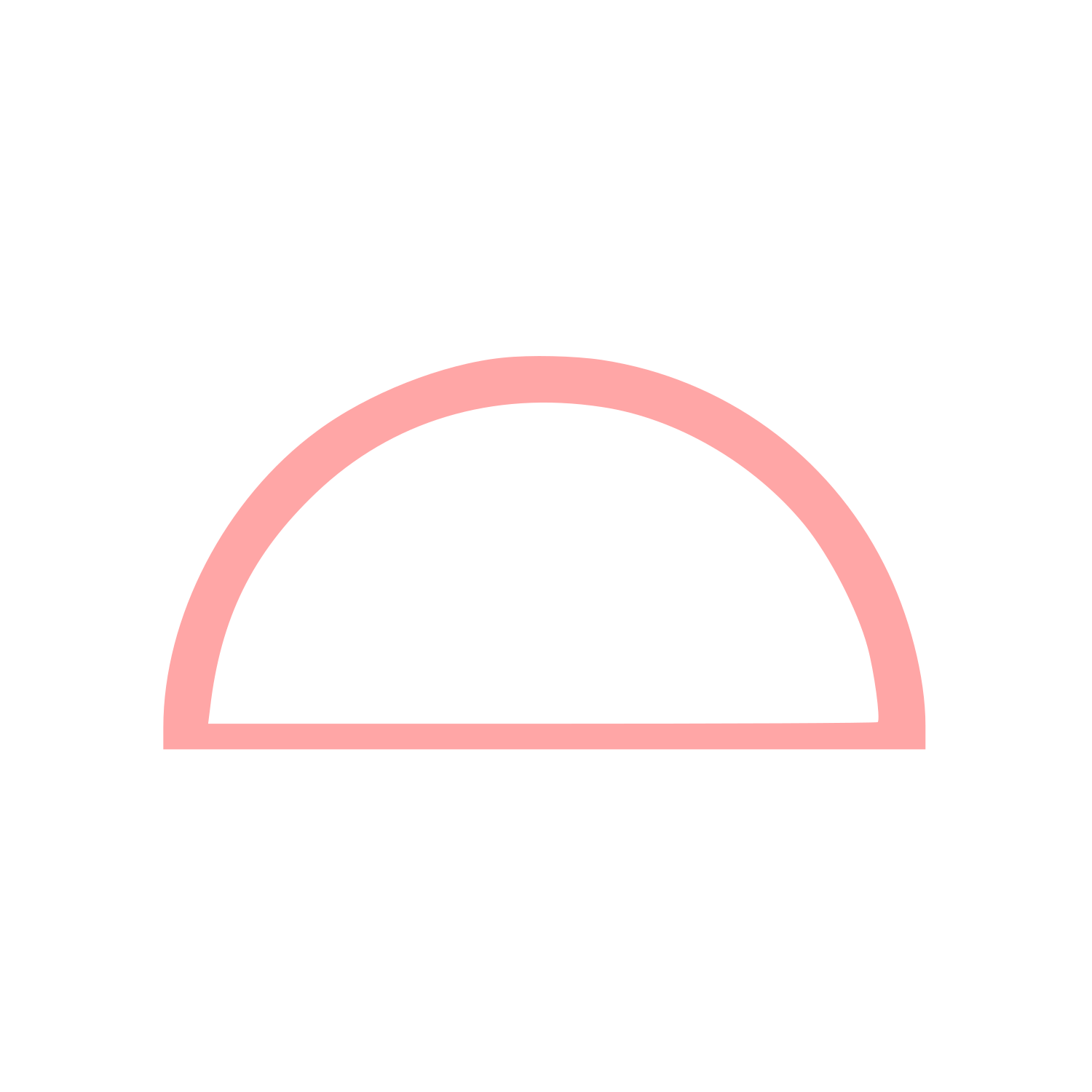 Dome Arch Outline Logo #ffa6a6