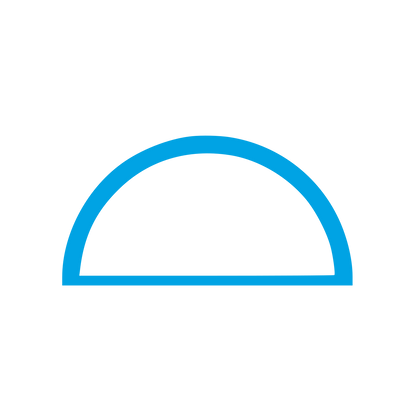 Dome Arch Outline Logo #00a3e4