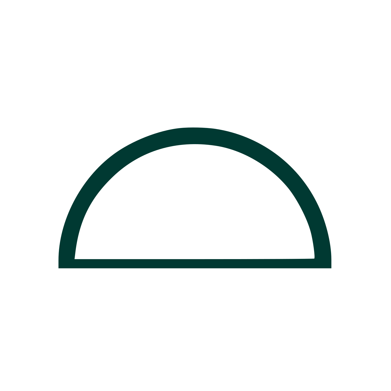 Dome Arch Outline Logo #003932