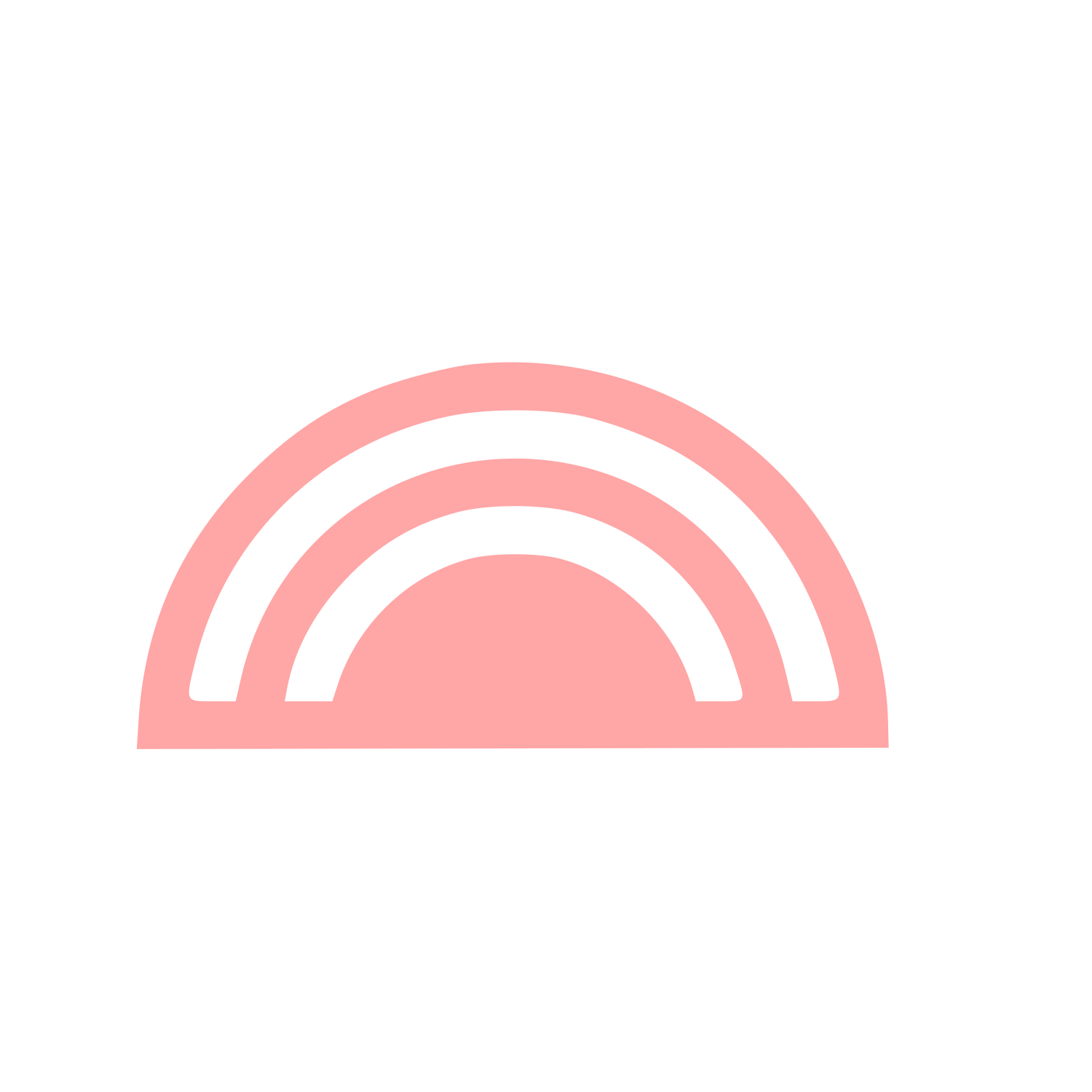 Rainbow Arc Dome Logo #ffa6a6