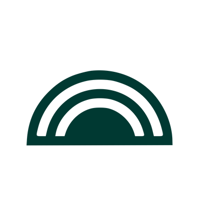Rainbow Arc Dome Logo #003932