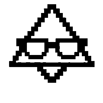 Pixel Triangle Glasses Logo