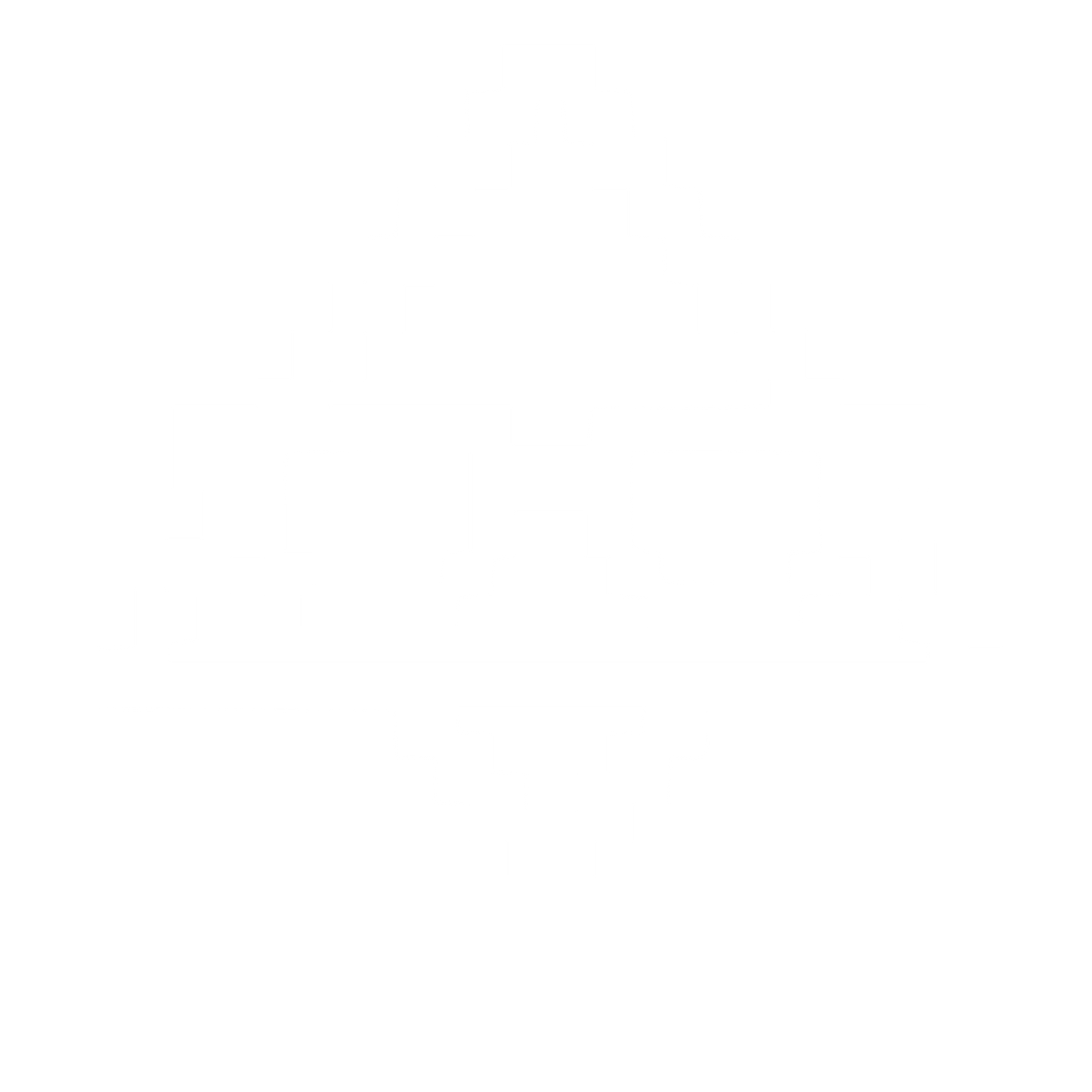 Pixel Triangle Glasses Logo #ffffff