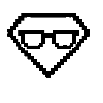Pixel Diamond Glasses Logo