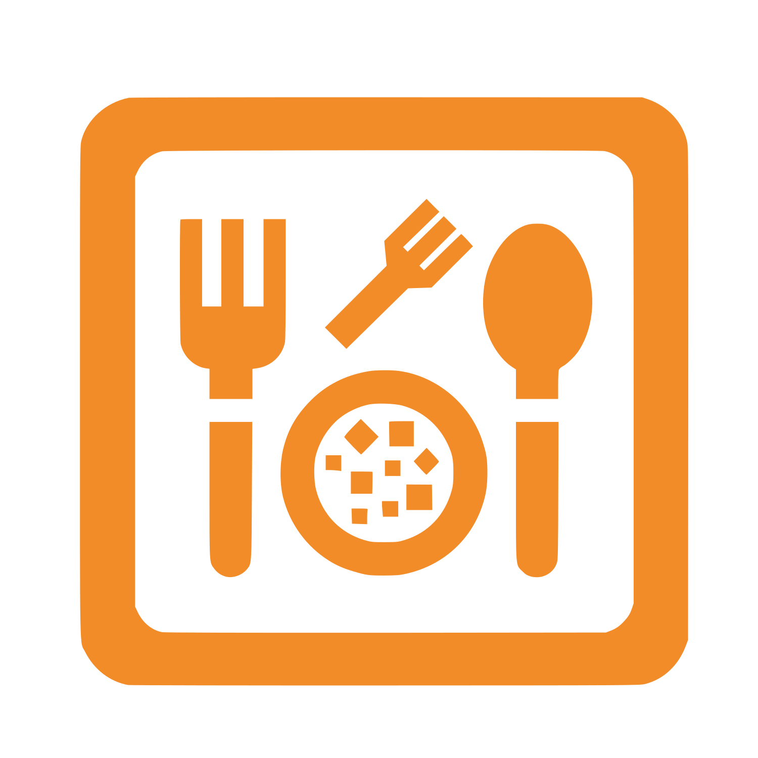 Dinner Ilustration #F28C28