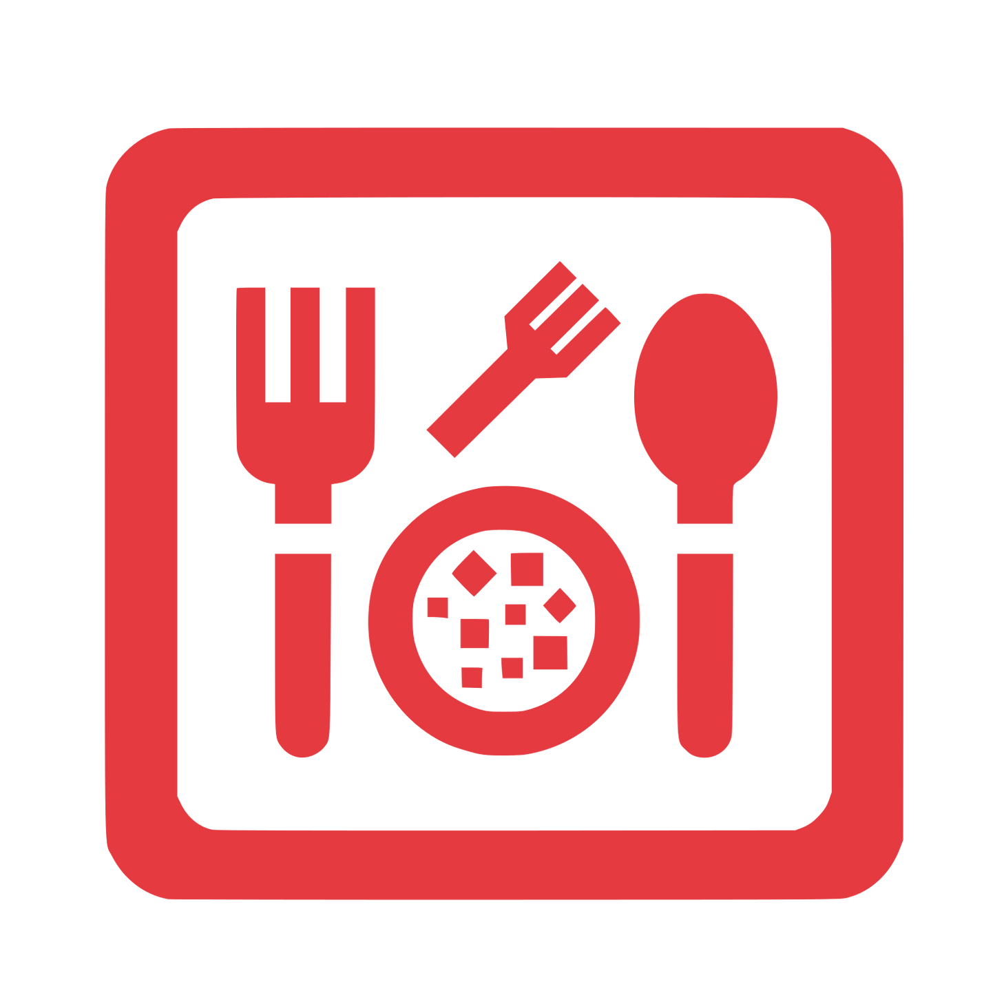 Dinner Ilustration #E53A40