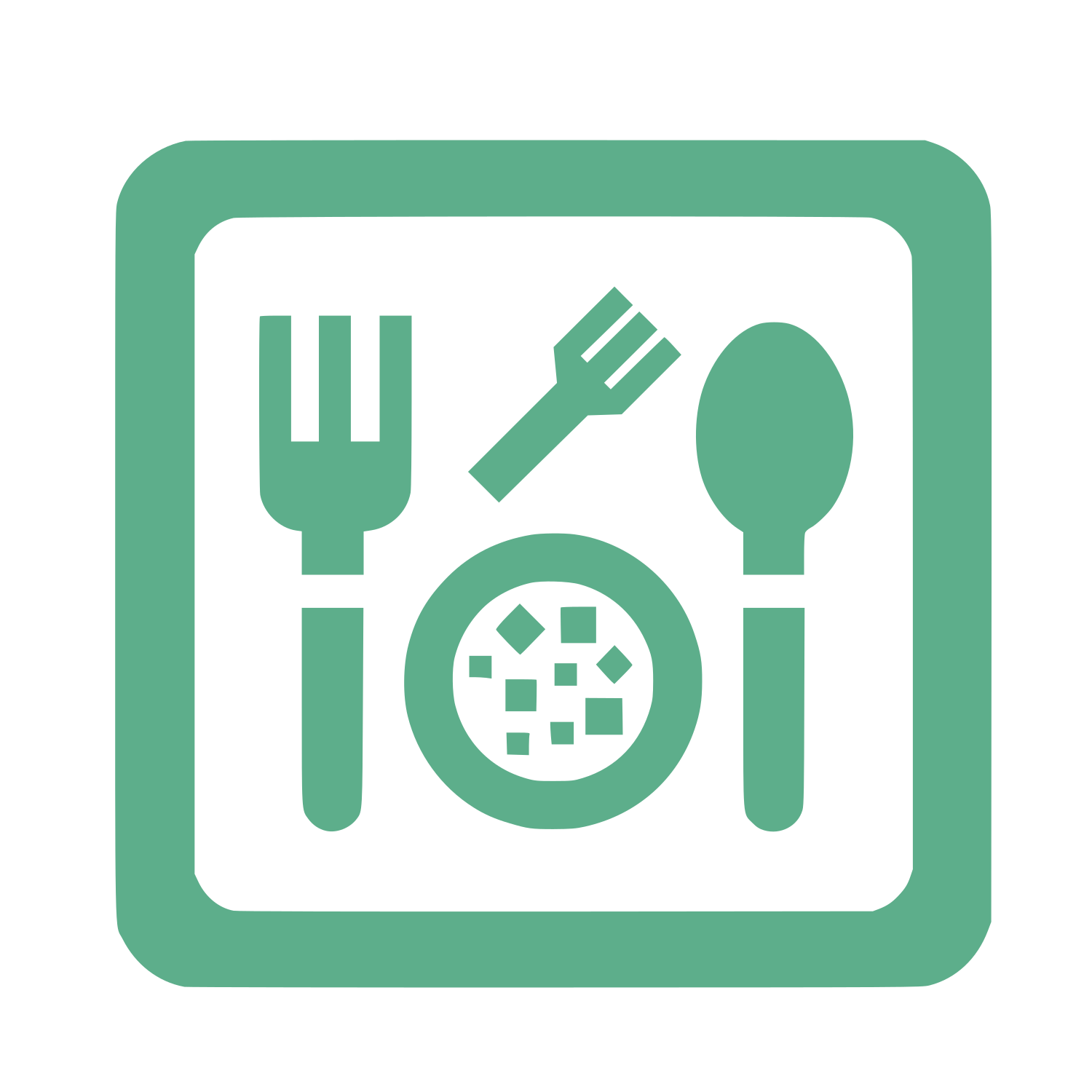 Dinner Ilustration #5DAE8B