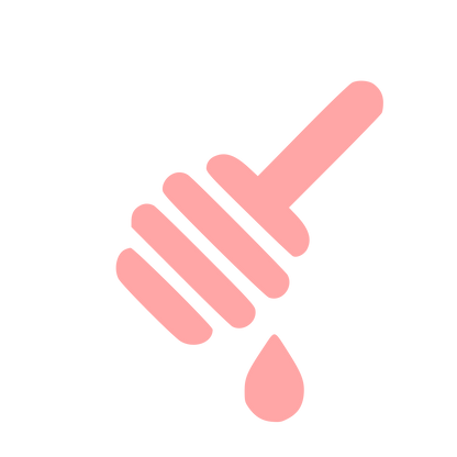 Honey Dipper Drop Logo #ffa6a6
