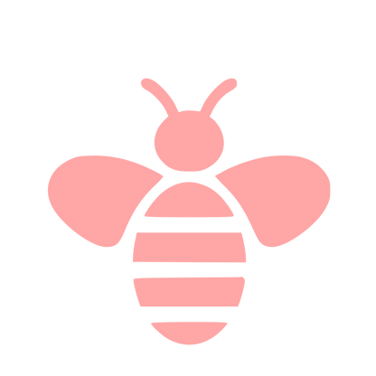 Honey Bee Pictogram Logo #ffa6a6